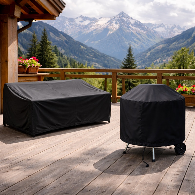 Housse de protection barbecue rond